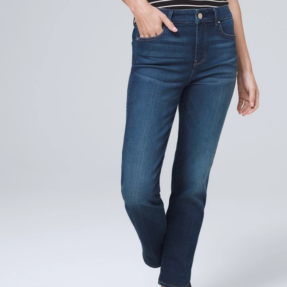 WHBM High Rise Crop Jeans